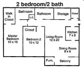 2BR/2BA