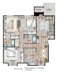 1150 square feet