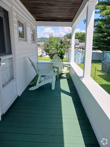 Covered porch, kitchen entry - 32 Duquesne Ave Unit 32 Duquesne Avenue Rental