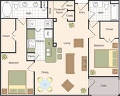 Two Bedroom Floorplan