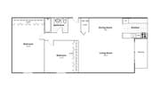 2 Bedroom | 1 Bathroom XL