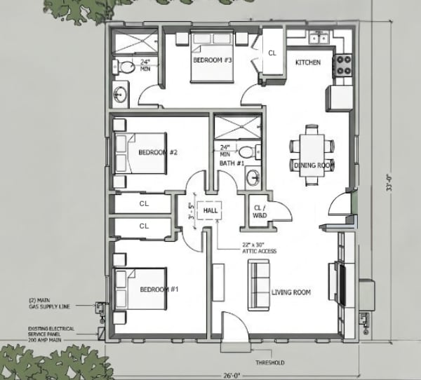 Photo - 3711 Landis St Unit 3Br2Ba