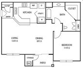 1BR/1BA