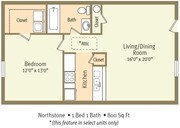 1BR/1BA