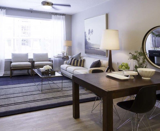 Decorated Living Room With Natural Light