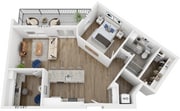 A9D floor plan Rivette Tower