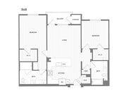 2 BR/2 BA floor plan Broadstone Mission Valley