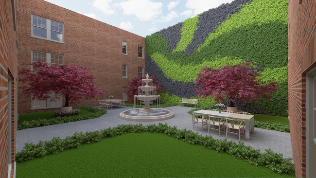 Representación del patio - King's Court