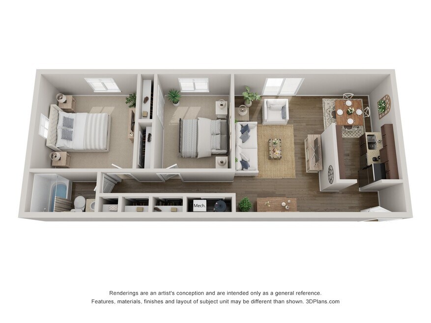 2 BR/ 1 BR