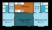 2BR/2BA