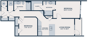 B2-Dos habitaciones y dos baños
