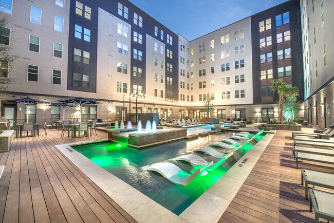 There is plenty of space for entertaining in the courtyard and pool area