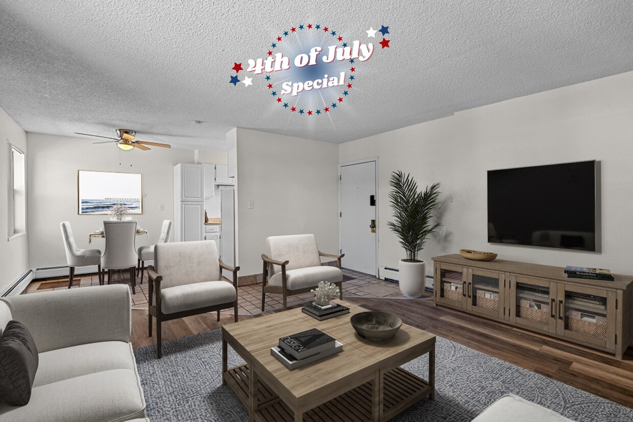 2 BR, 1 BA - Living Room - Flats at Fitz