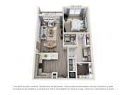 Floor plans are artist’s rendering. All dimensions are approximate. Actual product and specifications may vary in dimension or detail. Not all features are available in every apartment. Prices and availability are subject to change.