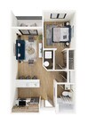 One Bedroom Floor Plan