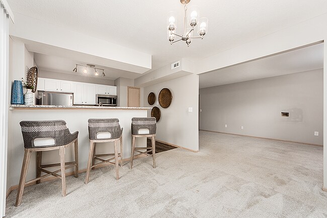 Open Kitchen, Dinning and Living Spaces