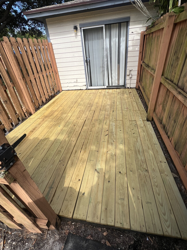 new back deck - 1860 My Pl Condo