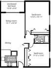 2BR/1BA