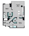 Plano de planta tipo A M2 2B-4b
