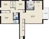 3 BR/ 1.5 BA (Style W) | 1170 sq. ft.