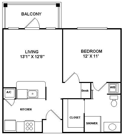 Downtown 1/1 with balcony! - Downtown 1/1 with balcony! Condominio