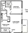 1BR/1BA