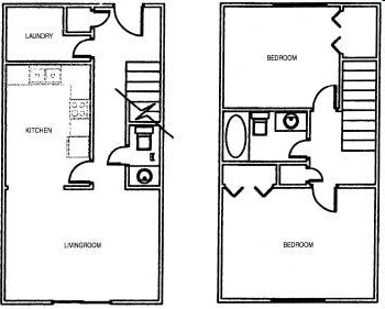 2BR/1.5BA - Two Bedroom