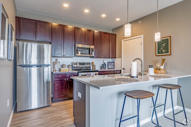 2 habitaciones, 2 baños - 1014 pies cuadrados - Cocina - Liberty Flats