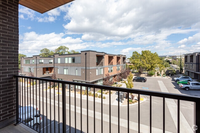 3BR, 2.5BA - 2,440SF - Primary Bedroom Balcony - Peak Draper Townhomes
