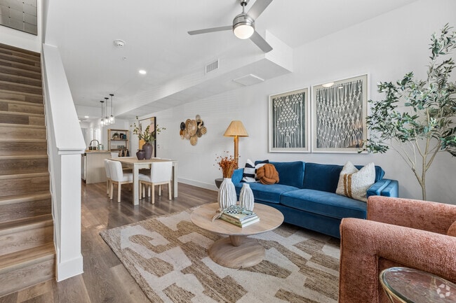 2BR, 2BA - 1,240SF - Living Room