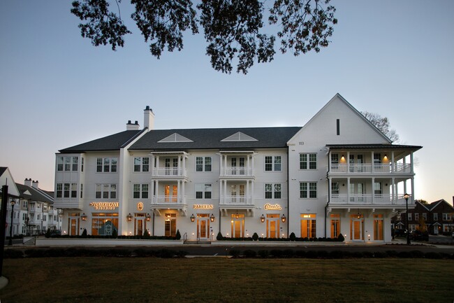 WTD at Dusk - The Water Tower District at Schilling Farms