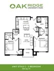 2 Bedroom, 1 Bathroom