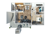 One Bedroom One Bathroom