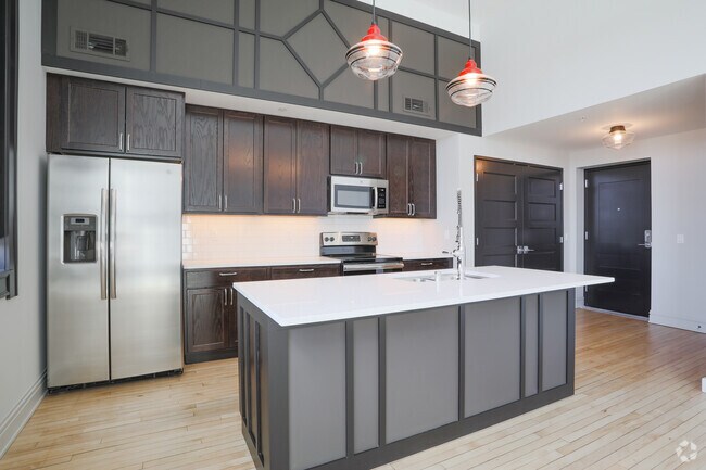 1HAB, 1BA - Cocina - Whitney School Lofts