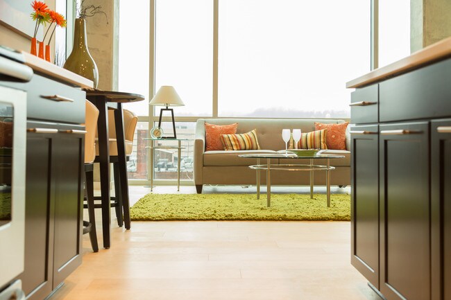open floor plan layout of Seven at Broadway