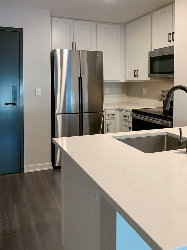 Cook up something special in this fully equipped, modern kitchen with stainless steel appliances.