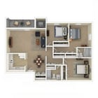 Chasemont Apartments - 3 Bed 1 Bathroom - 1150 sqft