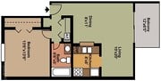 1 dormitorio pequeño
