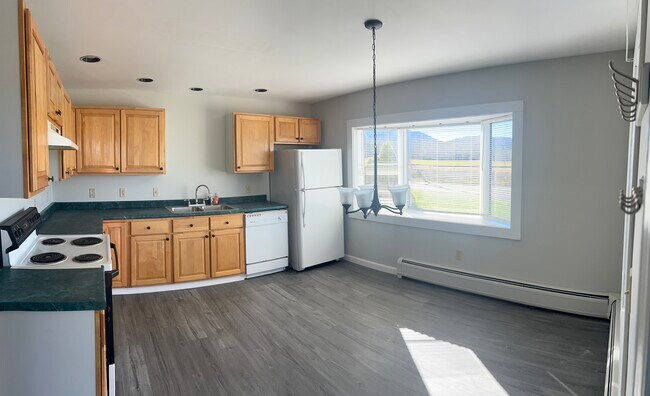 Kitchen with space for dining table