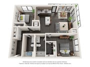C.3 floor plan Claro at the Waterfront