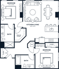B11PH | 2x2 PH | 1087 sq ft