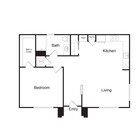 A3A | 1 bed 1 bath | 748 sq. ft.