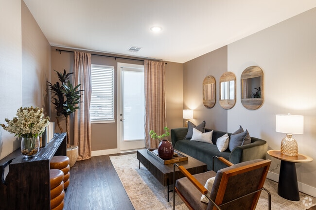 1BR, 1BA - 737SF - Living Room - Prose at Painted Prairie