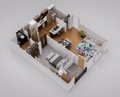 1BR, 1BA - 647SF