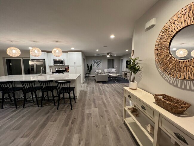 Entry - Open Kitchen, View of Living Room - 2206 Kings Lake Blvd