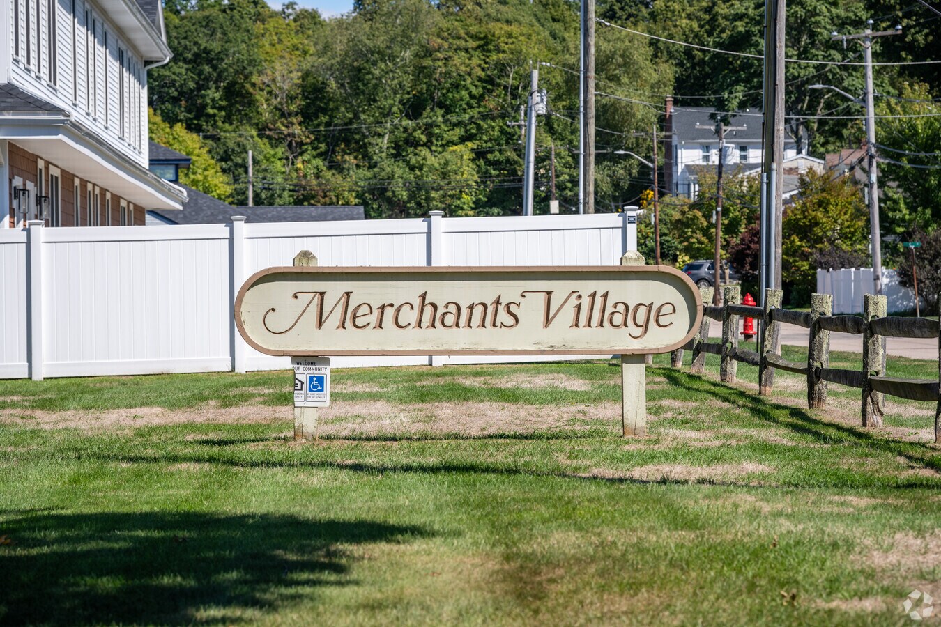Sign - Merchants Village Apartments