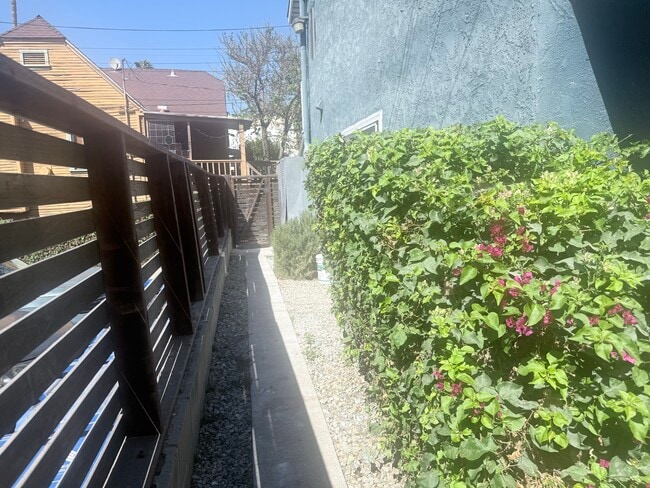 Sliding door area/entrance/exit entry to parking/laundry walkway