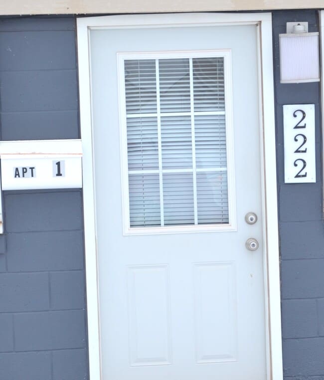 New in 2026--white mailbox and white plaque w/ black house numbers - 222 W Case St Unit apt #1
