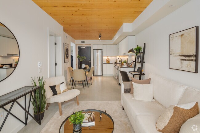 1BR - 1BA - 519SF - Livingroom - Main & 41st Apartments