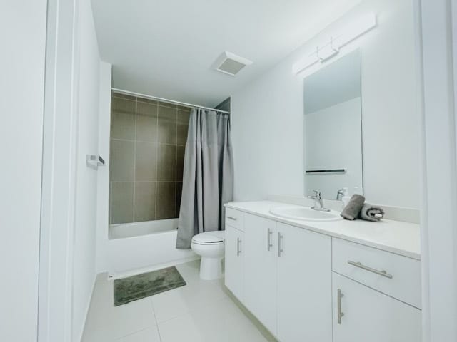 Bathroom layout varies by model